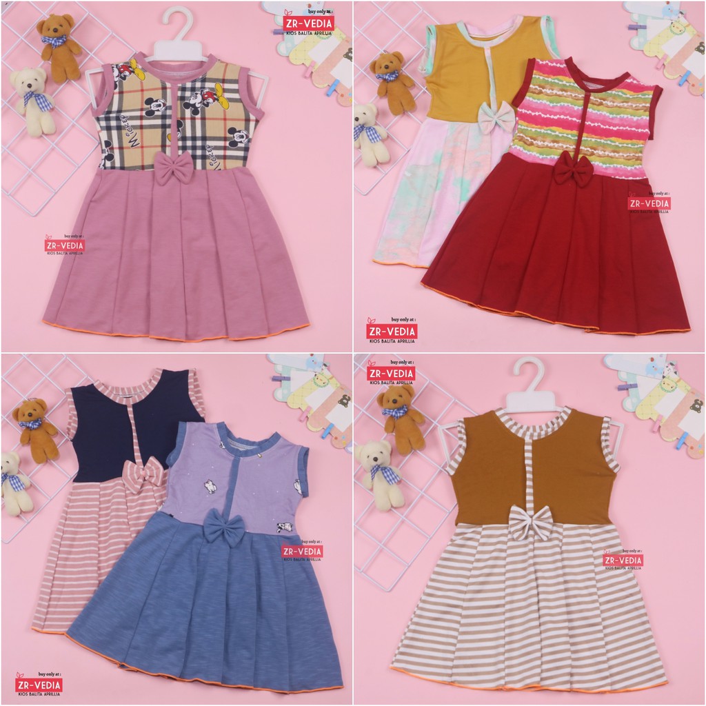 Dress Lala uk. 3-4 th / Baju Anak Perempuan Anak Balita Murah Gaun Pesta Anak Dres Anak Lucu