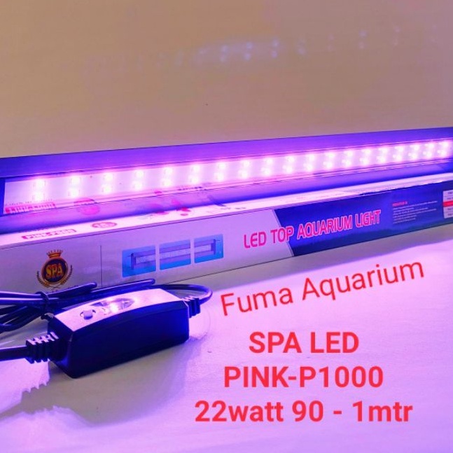 LAMPU SPA PINK-P1000 LED TOP AQUARIUM AQUASCAPE ARWANA 22watt 1 meter