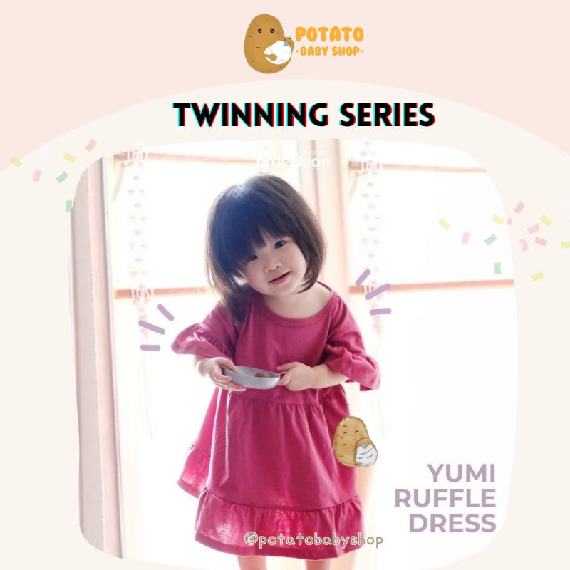 Ardenleon Girls Yumi Ruffle Dress ( 6 bulan sd 7tahun)