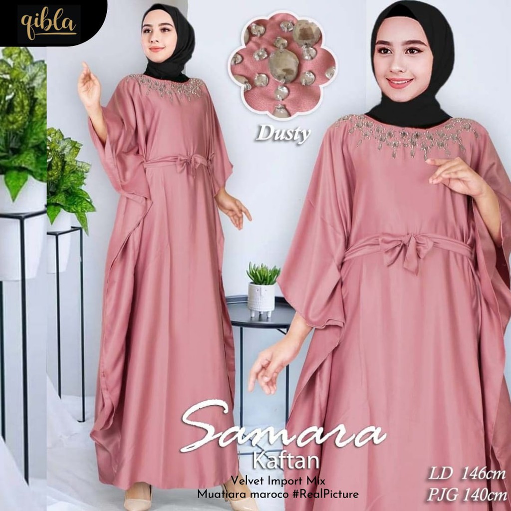 RHS ~ samara kaftan kaftan premium bahan ceruty babydoll ori solo by mieux hijab