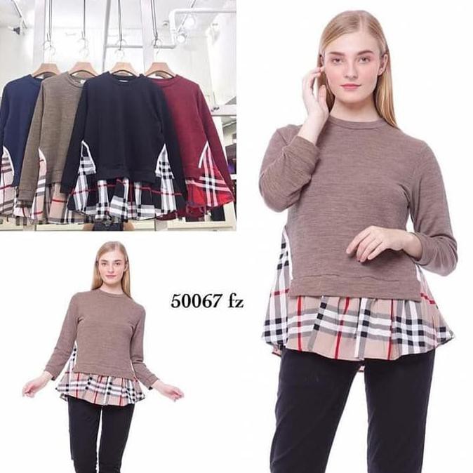 Sale Blouse Rajut/Atasan Babydoll/ Kaos Wanita Lengan Panjang Terbaru