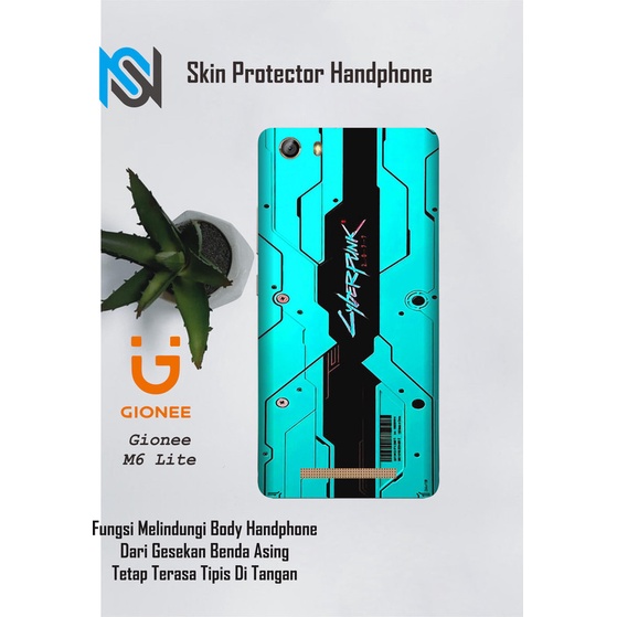 Isi 2pcs Garskin Hp Gionee M6 Lite Motif cyber 2 - Free Custom Motif