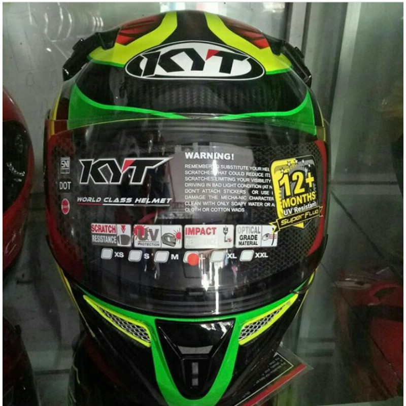 HELM KYT K2 RIDER SUPER FLUO EDITION #2