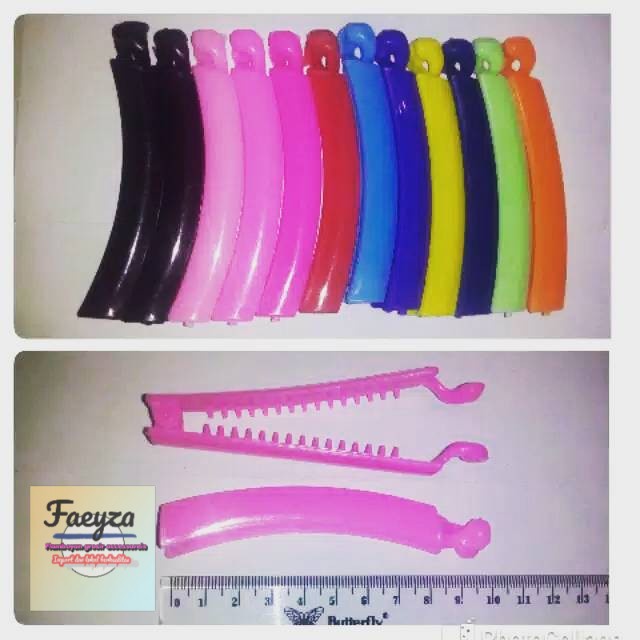 grosir  Jepit banana polos 12 PCS murah