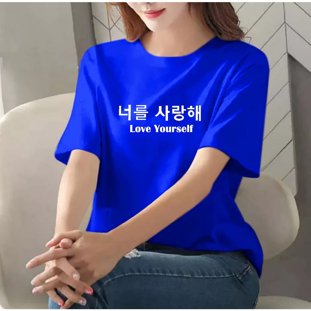 COLLECTION COOLS - BISA COD - BAJU LOVE YOURSELF WANITA LENGAN PENDEK TERBARU-KAOS DISTRO CEWEK KEREN LENGAN PENDEK MASA KINI DAN TERLARISbg