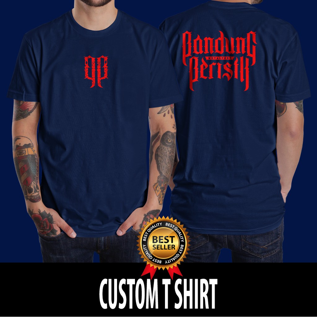 T shirt Baju Kaos Bandung Berisik Metal Fest Tangan Pendek Murah Unisex