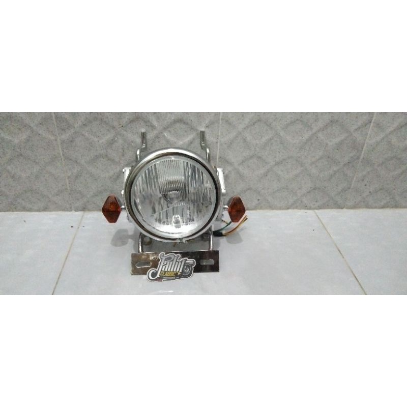 Lampu depan autopal pesek headlamp autopal H4 lampu depan cb gl megapro tiger