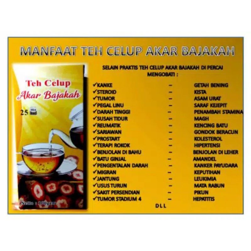 

Teh Celup Bajakah Asli Kalimantan isi 25 pcs