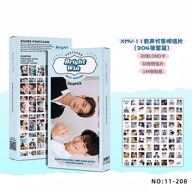 BrightWin Photocard Postcard Kartu Lomo card GMMTV 2gether 30Pcs+Stiker Foto 144Pcs