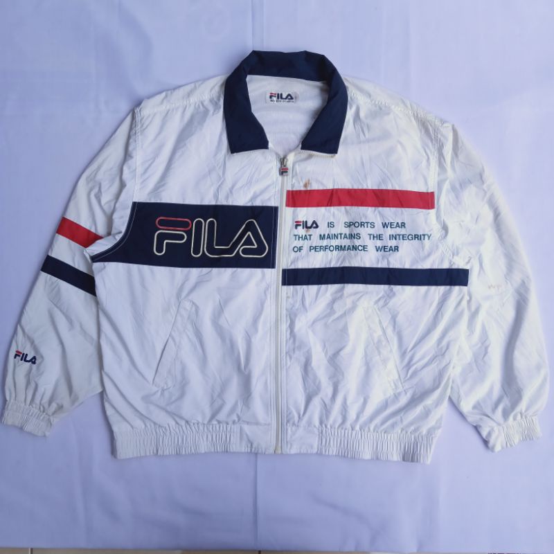 Fila big logo vintage jaket windbreaker thrift