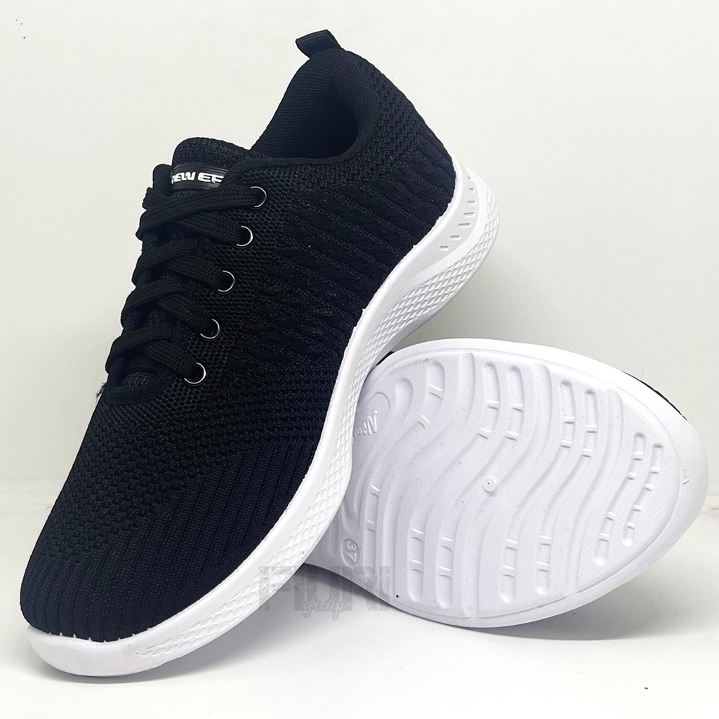 FIURI - NEW ERA Origina - CINDY 04 37-41 HITAM PUTIH - Sepatu Kets Wanita - Sneakers Wanita - Sepatu Olahraga Sport Wanita - Sepatu Casual - Sepatu Jogging Lari Fitness Gym Senam Wanita - Sepatu Anak Perempuan Cewek -Sepatu Sekolah Bertali SD SMP SMA