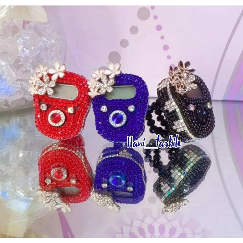 TASBIH DIGITAL SWAROVSKI LED DAN LED ALARM TASBIH DIGITAL HIAS