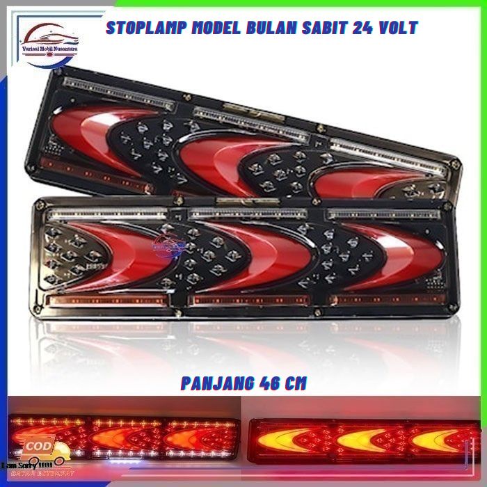 Lampu Led Stoplamp Rem Stop lamp Belakang Sein Running Variasi Mobil Truk Truck Canter Dyna 24 Volt
