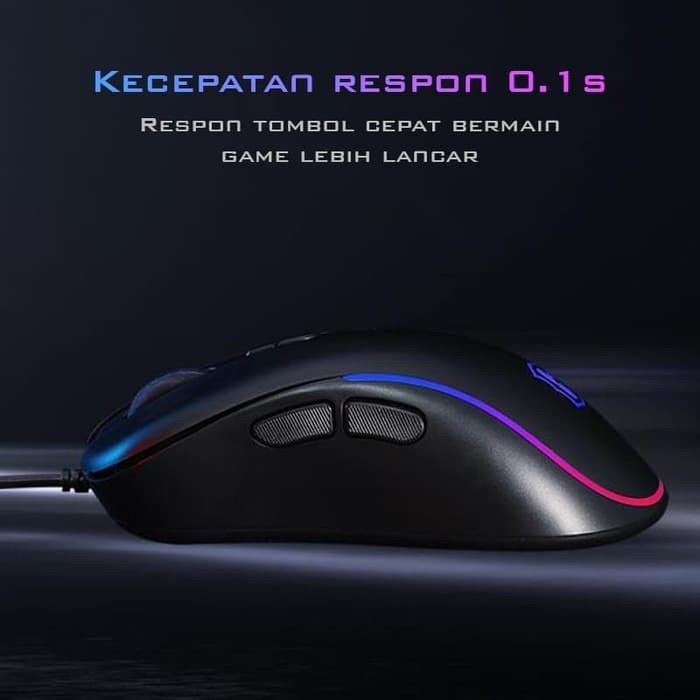 NA - Mouse Gaming GAMEN Wired RGB Effect Optical Mouse 2400 DPI M1000