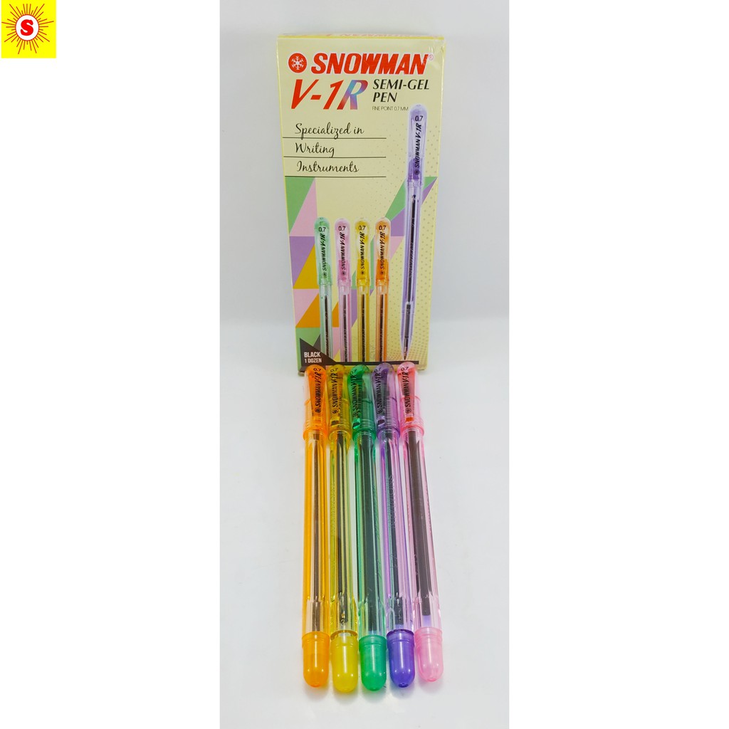 

Ballpoint Pulpen Snowman V1R V-1R Original Murah - 12 pcs