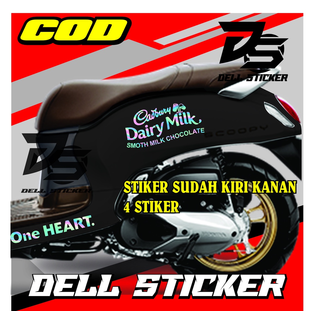 Stiker Scoopy CADBYRY / Cutting Cticker Scoopy / Cutting Striping Scoopy PRESTIGE / ALL SCOOPY