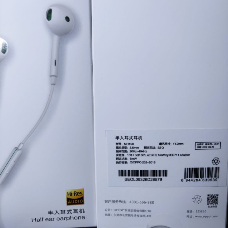 [PROMO] Headset Oppo Original 100% Support Semua Tipe Oppo MH150