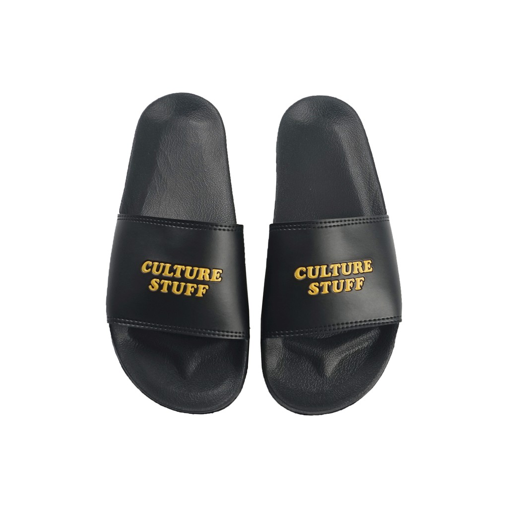 Culture Stuff - Basic font Black - Sandal Slide / Sandal Slop
