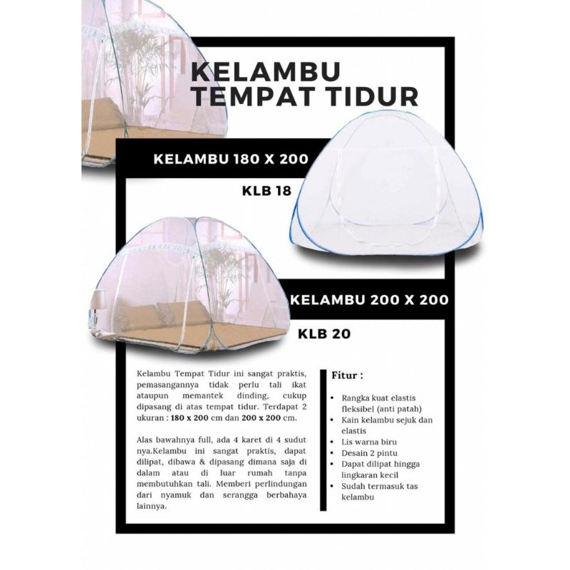 KELAMBU BUTERFLY  SUPER JUMBO UK 200 x 200   Kelambu Tempat Tidur Model Tenda Anti Nyamuk Kasur Bayi Dewasa Kamar