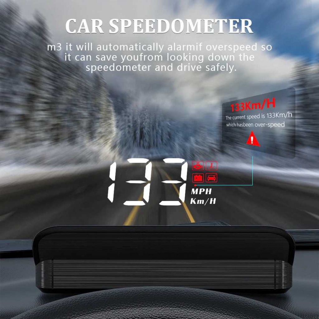 HUD Head Up Display Speedometer Mobil OBD2