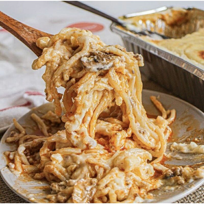 

Creamy Baked Spaghetty 1