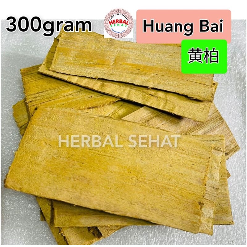 

300 gram - GRADE A Huang Bo 齐黃柏片 Huangbo - Huang Bai Huangbai Wong Pek Wong Pai Cortex Phellodendri