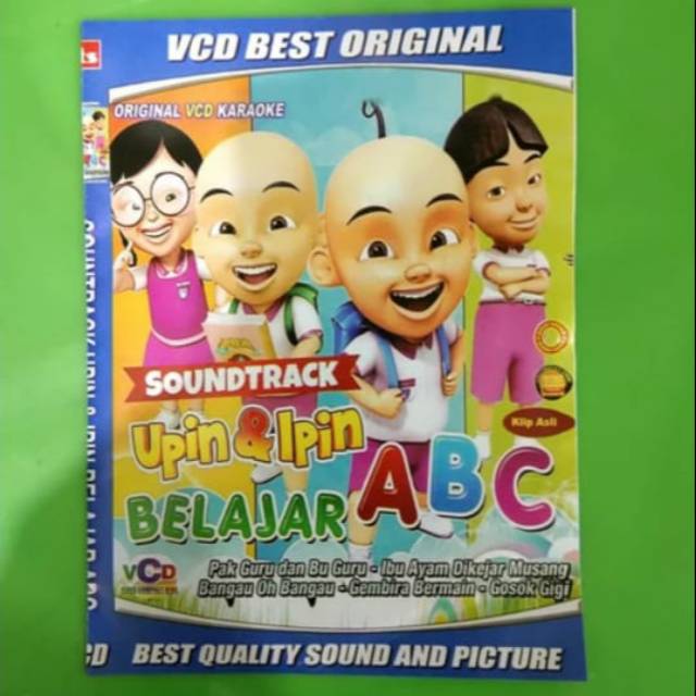 Kaset VCD soundtrack Upin Ipin belajar ABC