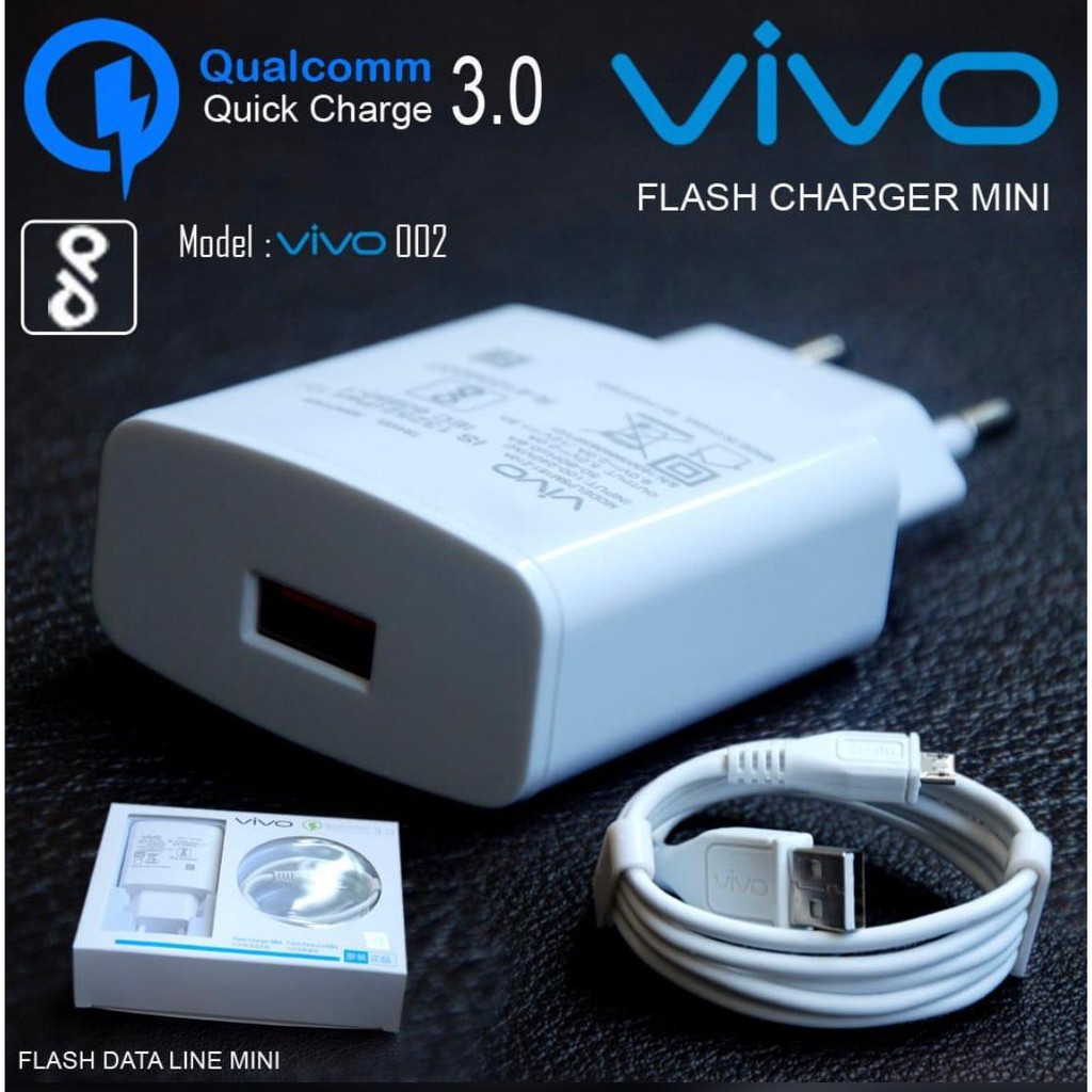 NEW~Charger Vivo Original 100% Fast Charging 9V-2A / Charger Vivo V15/V15PRO V5 V5max V3max Y95 Y91