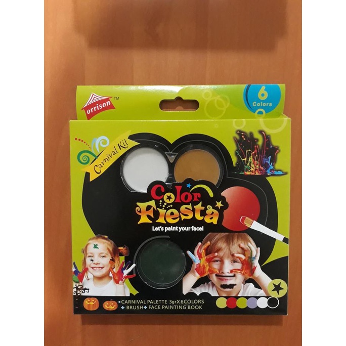 

Color Fiesta Face Painting Kit Set 6 (Carnival Palette) L Terbatas L Shopee