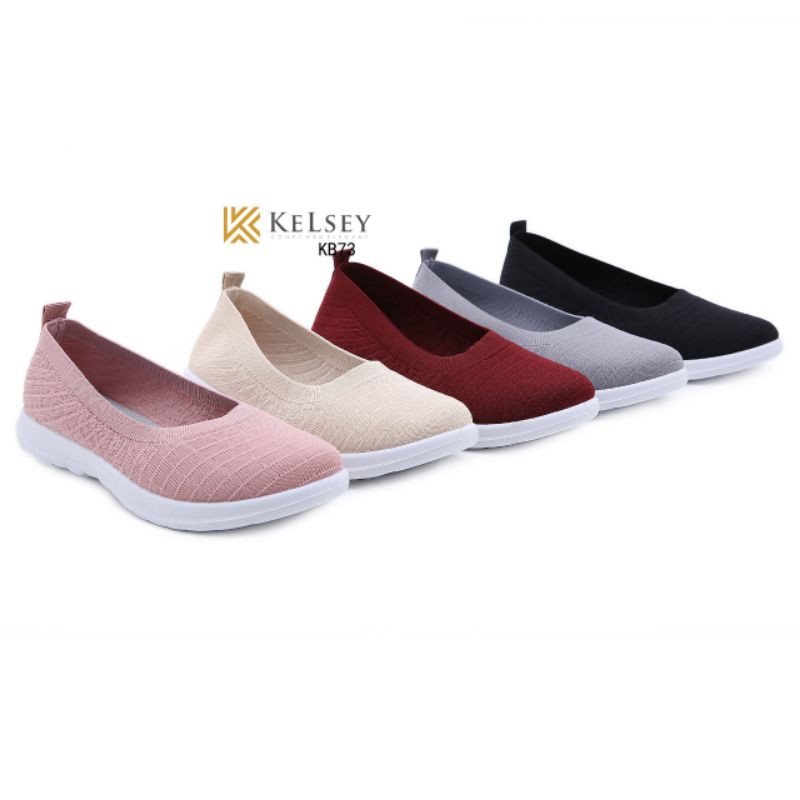 Sepatu Flyknit  Slip On Wanita Kelsey KB73