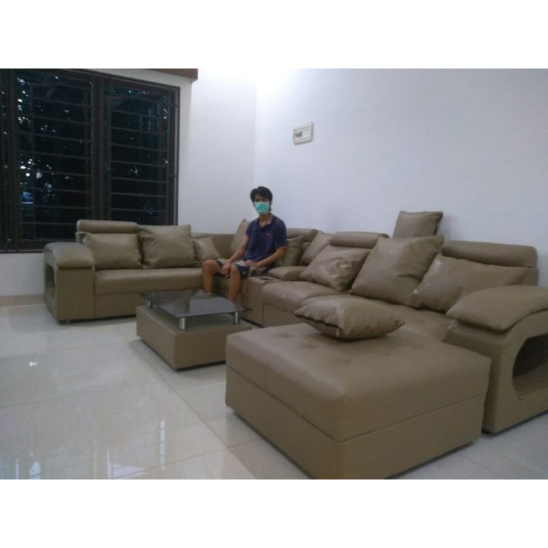SOFA MODERN SOFA MINIMALIS SOFA MODEL U SOFA LETTER U SOFA RUANG TAMU SOFA RUANG KELUARGA