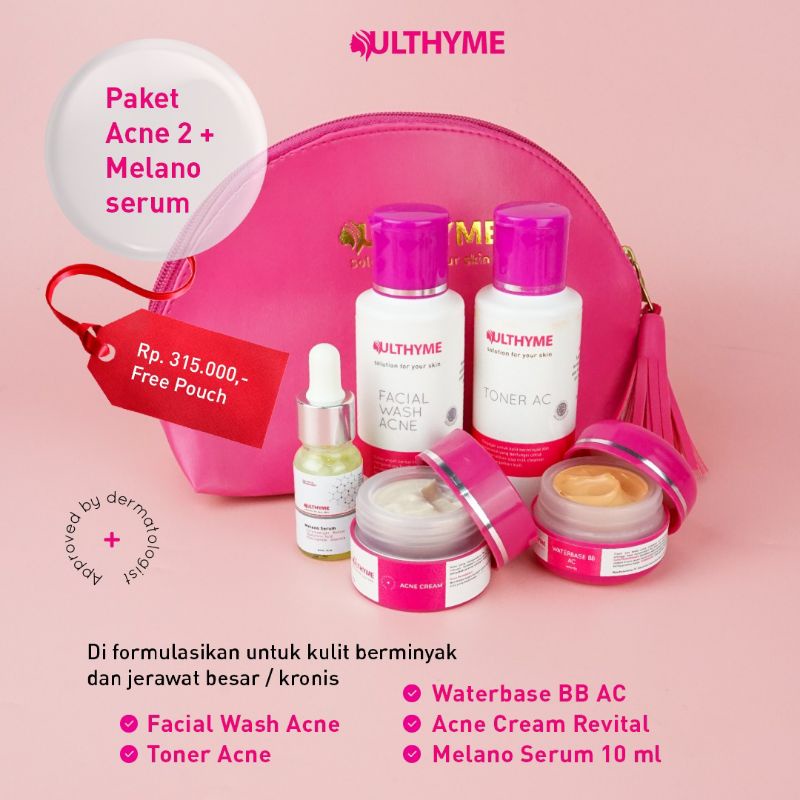 Paket Wajah Acne Revital + Serum Melano Ulthyme Skincare BPOM
