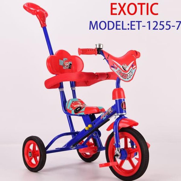 TERMURAH TRICYCLE EXOTIC 1255-7 BAN KARET DAN ADA STIR