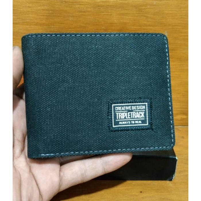 dompet bahan kanvas  dompet distro Tripletrack