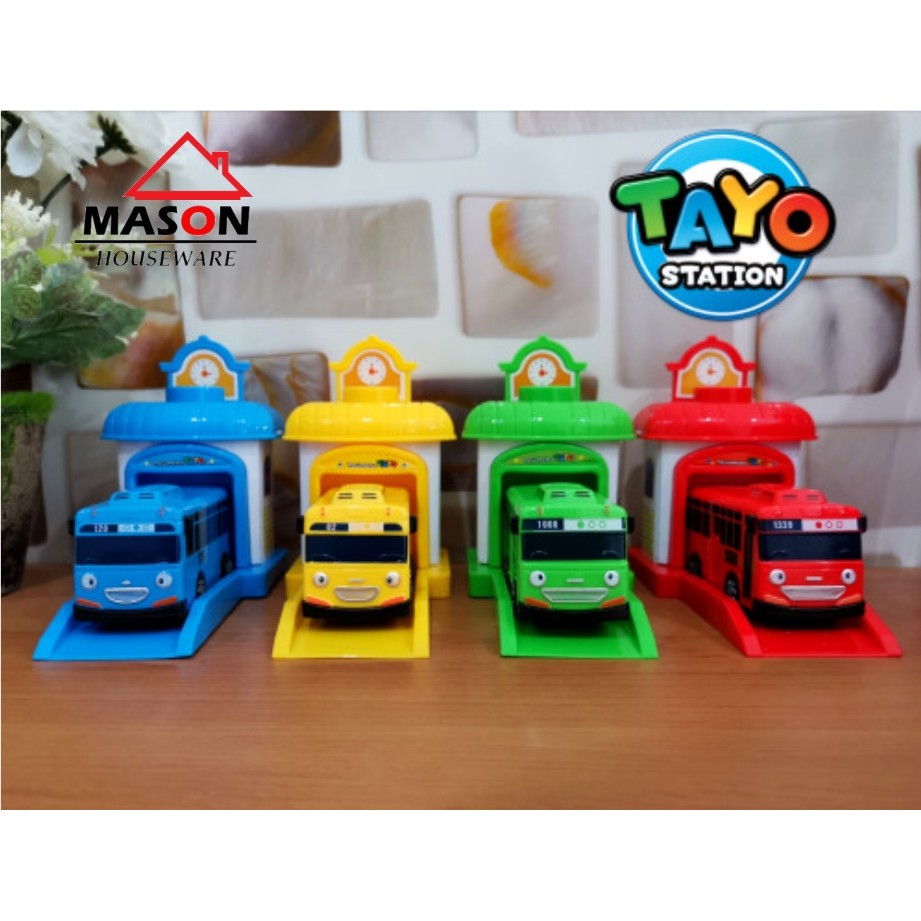  Mainan  Bus Tayo  Garasi  Mainan  Edukasi Miniatur Mainan  Tayo  