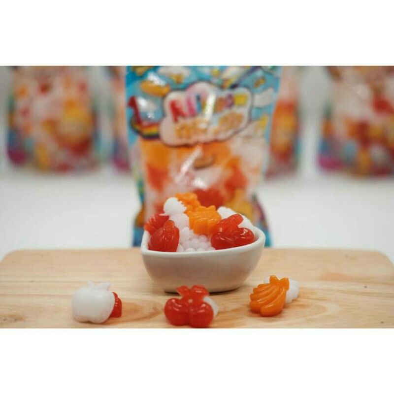 

rainbow nata jelly/500gr/buah
