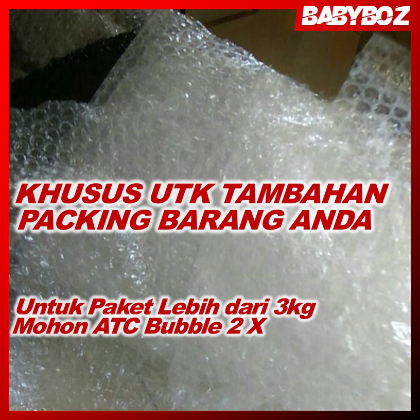 

BABYBOZ - Tambahan BUBBLE WRAP UNTUK PACKING BARANG ANDA bubel buble