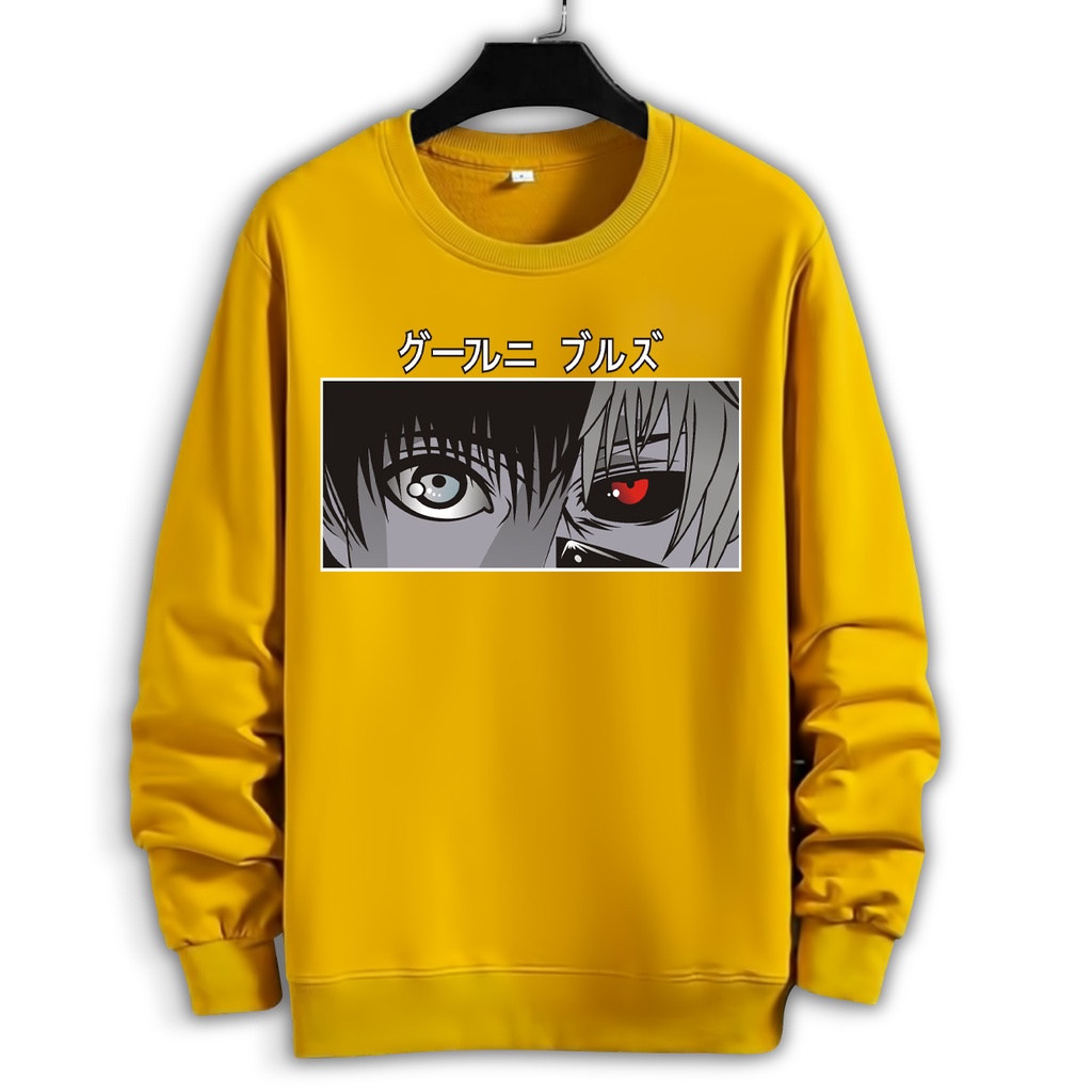 Baju sweater (DTF RED EYES) Pria Lengan panjang /Outerwear/Sweater pria/Fashion pria/Sweater Pria Basic Jumper