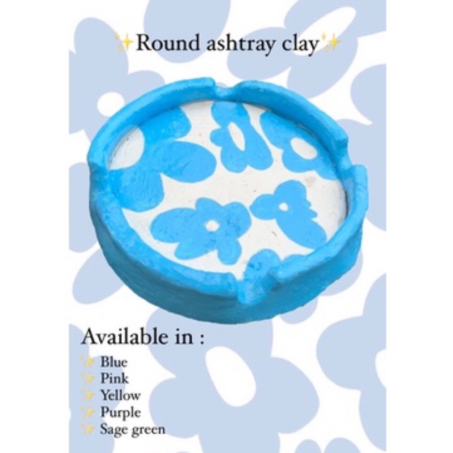 Clay Asbak Clay Ashtray Flower Pinterest DIY Gift