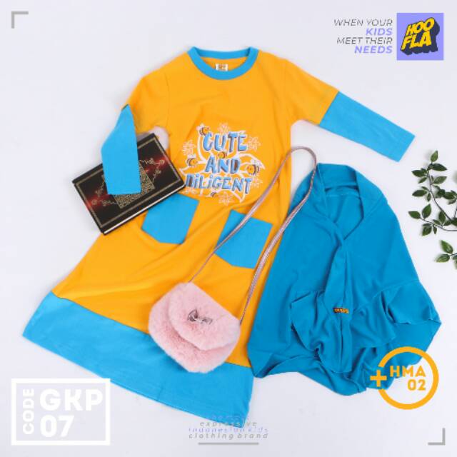 Gamis anak/tunik anak perempuan/baju muslim