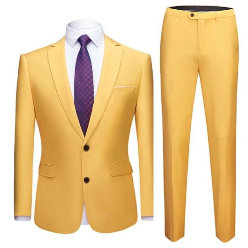 Setelan Jas Blazer Pria 2in1 / Setcel Blazer Formal Stylish / Seragam Kantor / Set Jas Formal