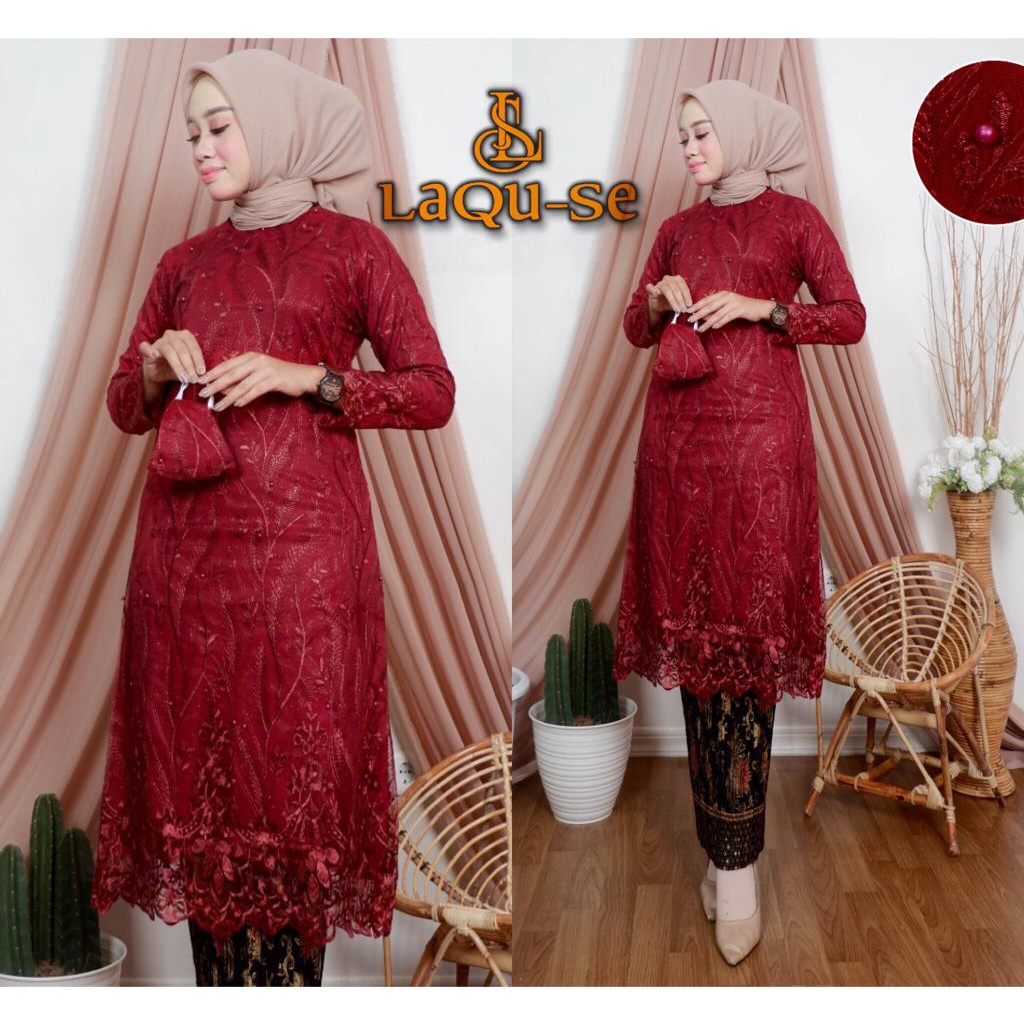 Setelan Kebaya Wisuda Lamaran Pesta Kondangan Wanita Premium Terlaris By Laquse_kebaya2