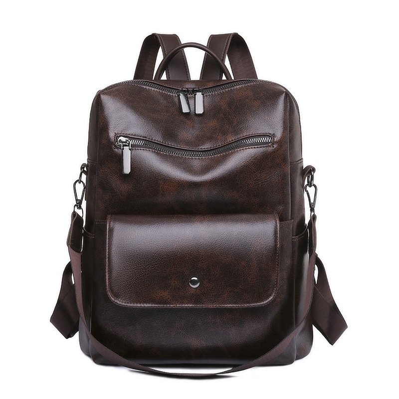 TAS RANSEL WANITA KULIT COKLAT ANDREA TA489B7 IMPORT BACKPACK CEWEK BESAR PREMIUM KOREA GENDONG PUNGGUNG SEKOLAH KULIAH KERJA BATAM BRANDED REMAJA MURAH