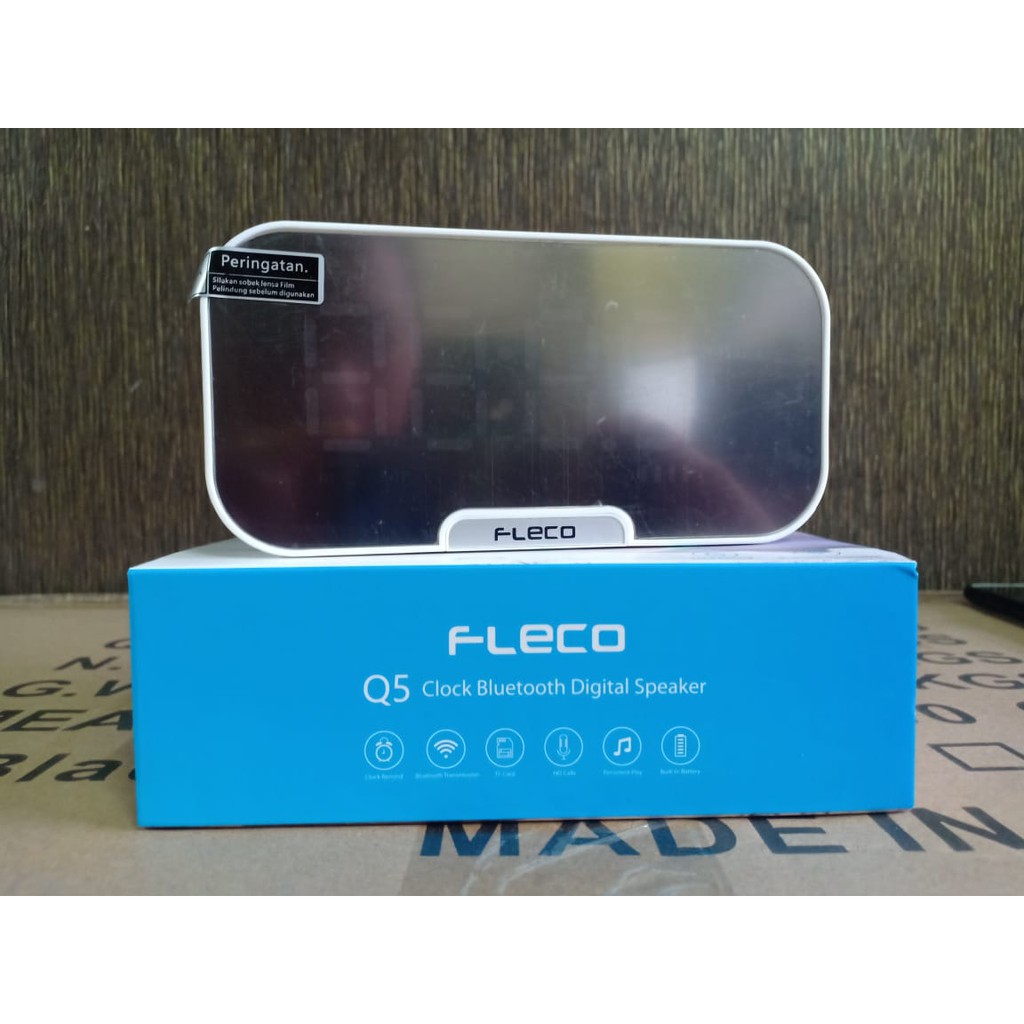 Jam Digital Alarm Clock Q5 Speaker Bluetooth Wireless LED Portable READY STOCK
