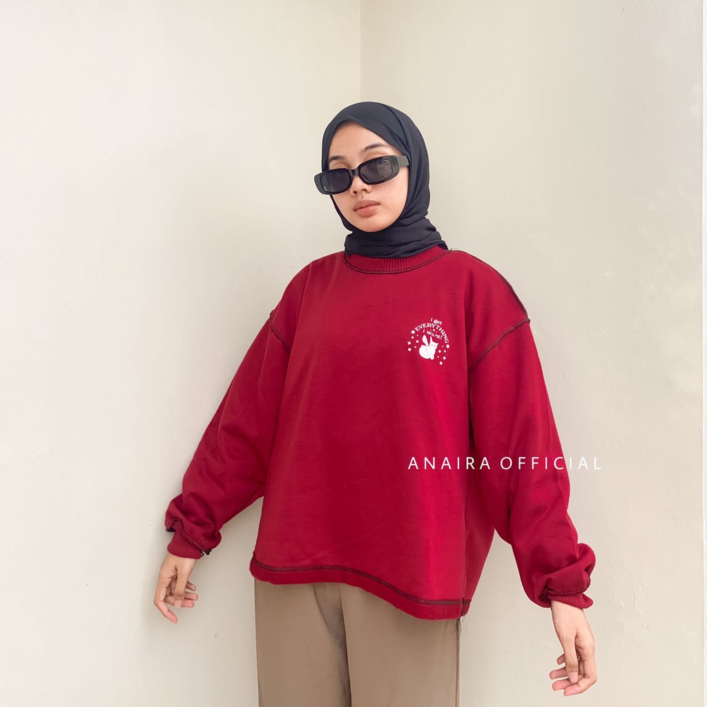 EVERYTHING SWEATER CREWNECK WANITA ANAIRAOFFICIAL