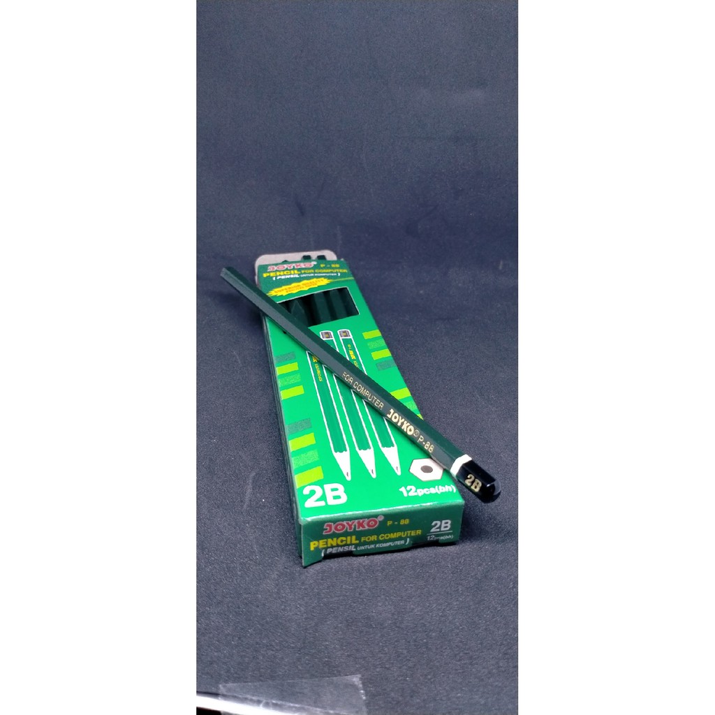 

Pensil 2B Joyko P-88 Hijau (12 Pcs) Pensil untuk komputer