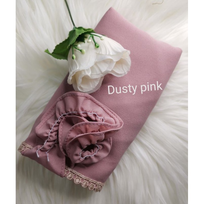 BERGO MARYAM RENDA TALI KARET-Dusty pink