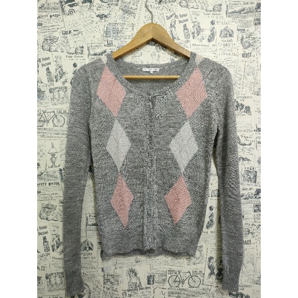 argyle cardigan 2