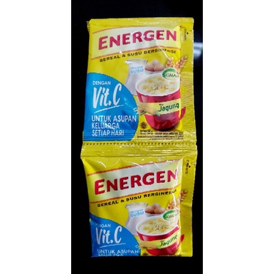 Energen sereal renceng kemasan baru 34 gr x 10pcs/ energen kurma 30 gr x 10 pcs