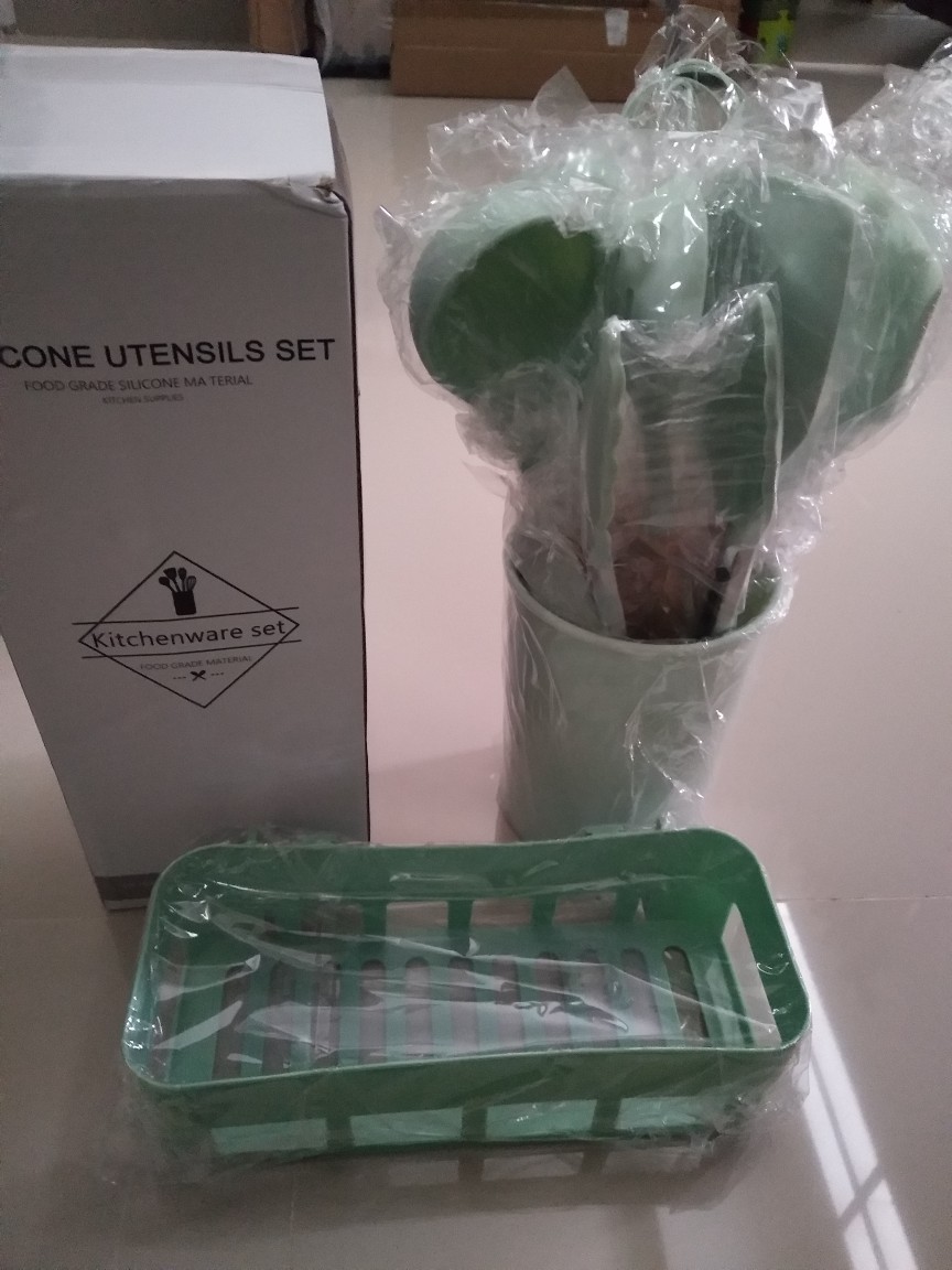 Starlight Spatula Set Alat Masak Silicone Utensile  Kitchen Set Sutil Peralatan Masak Hcu401